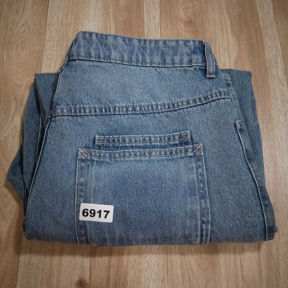 Rewash Low Pro Wide Leg Utility Jeans Blue Medium Wash Cotton Size 13/31 - Picture 9 of 9